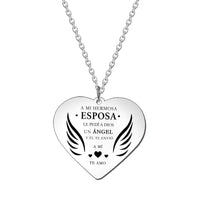 COLLAR ESPOSO A ESPOSA - LE PEDÍ UN ÁNGEL Y ÉL TE ENVIÓ A MÍ