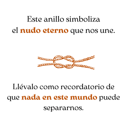 Anillo Nudo de corazón + Regalo + Envío gratis